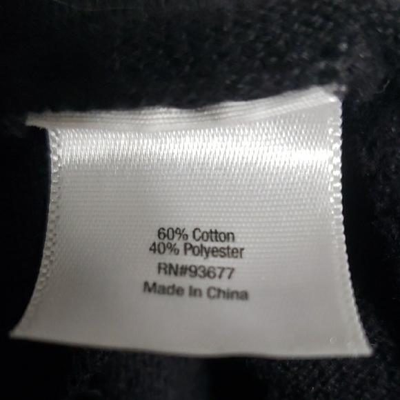 a.n.a . Black Women's Sweater; Open Waterfall Front; Soft & Comfy.  EUC  Size 2X - Picture 15 of 16